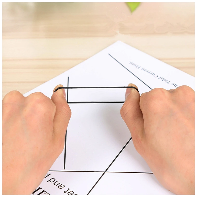 300 BLACK Strong Elastic Stretchable Rubber Bands Money Home School Office Band - Foto 6