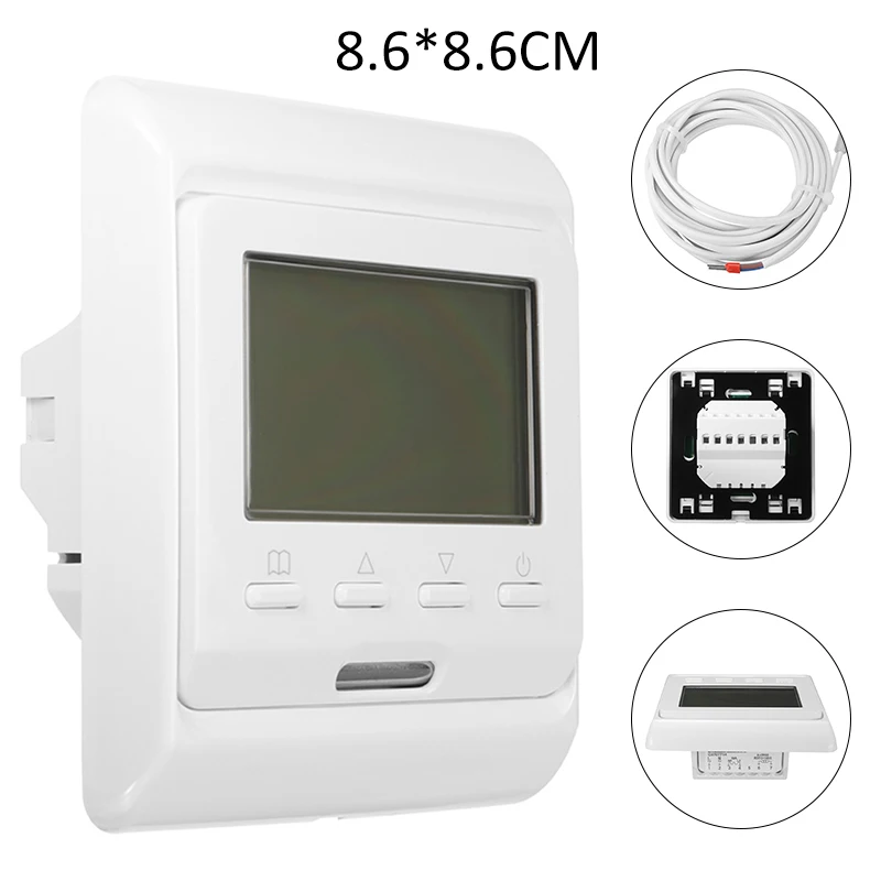 AC 230V LCD Digital Programmable Thermostat Underfloor Heating Thermostat  Home Digital Temperature Controller