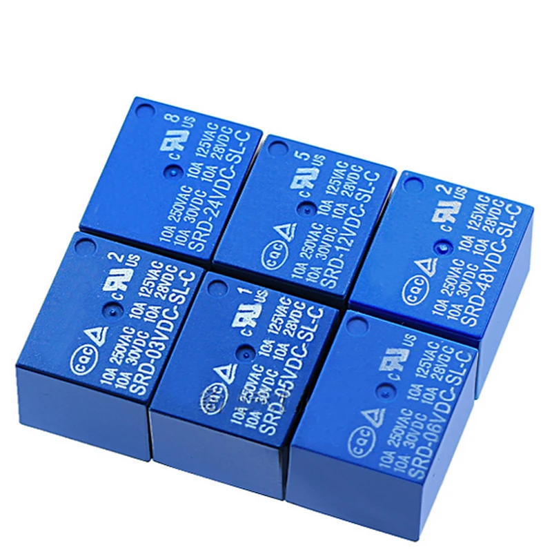 5 шт. триггерный релейный модуль SRD-03V 06 9В 12VDC-SL-C SRD 3V 6V 9V 12V10A печатной платы Pin-код |