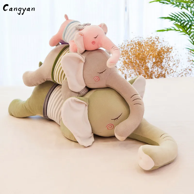 Brinquedos Cute goofy длинные мягкие тела ложатся как животные набитые игрушечные Слоны