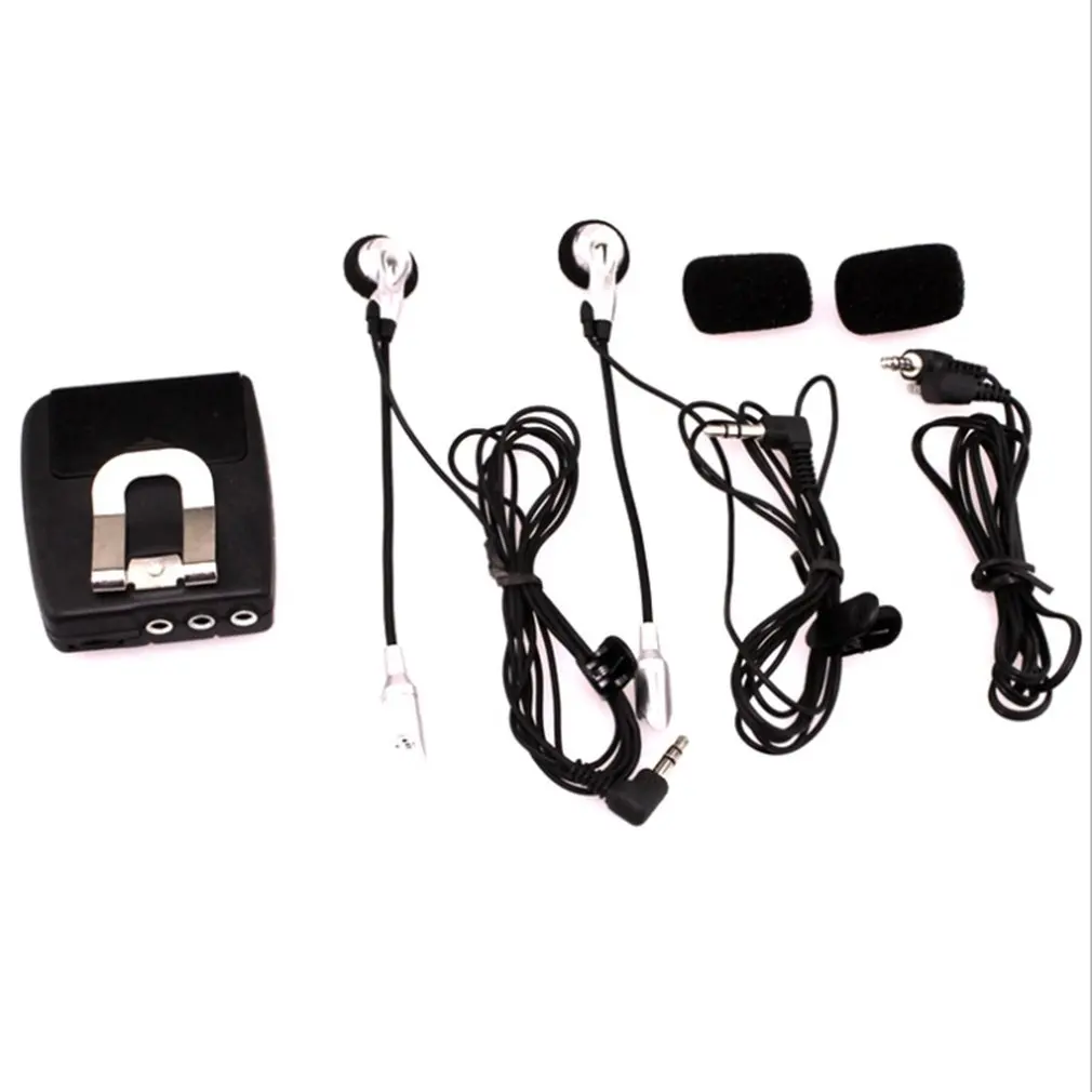 Moto Helmet Front To Back Intercom Headset Plastic Modified Motorcycle Helmet Intercom Headphones Accessories