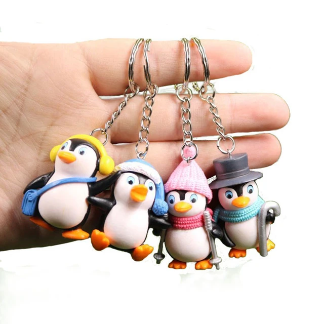 1 stücke Kreative kleinen pinguin Keychain nette pinguin paar