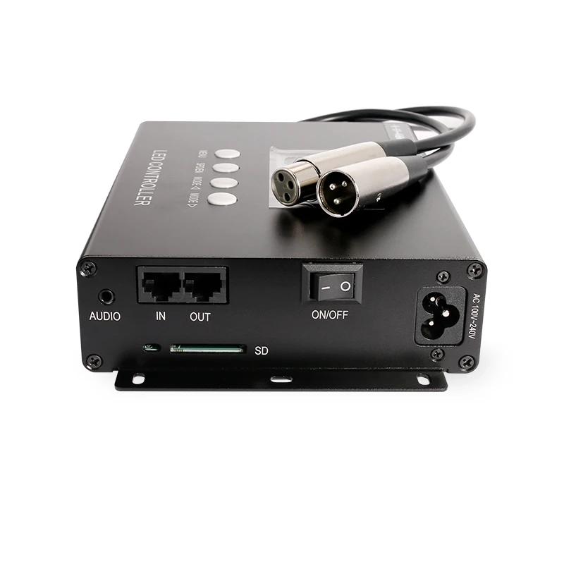 K-SY-408 8CH выход более 10000 точек поддержка светодиодный пиксельный светильник контроллер времени туннеля с функцией управления голосом и музыкой, UCS512