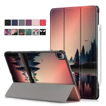 

Funda For iPad Pro 11 2018 2020 Case With Pencil Holder Smart Sleep Wake up PU Leather Trifold Stand Cover For iPad Pro 11 Case
