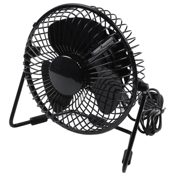 

New Hot Selling Usb Led Clock Mini Fan With Real Time Temperature Display Desktop 360 Cooling Fans For Home Office