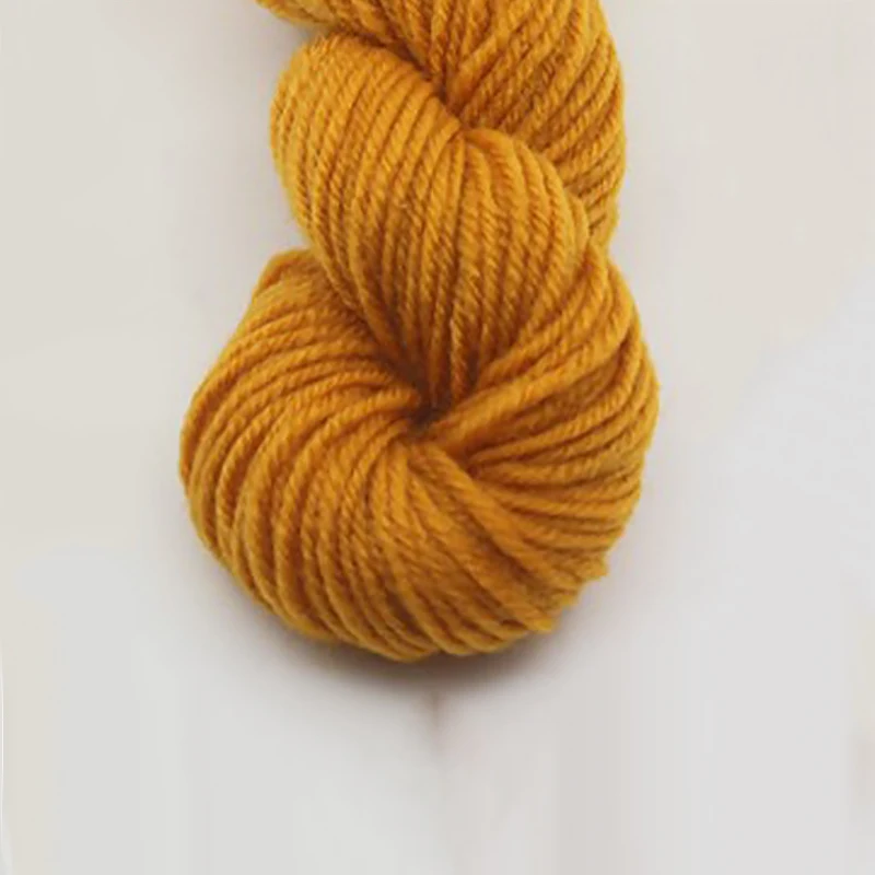 25 г плотная окрашенная пряжа из мягкого хлопка Смешанная шерстяная для вязания