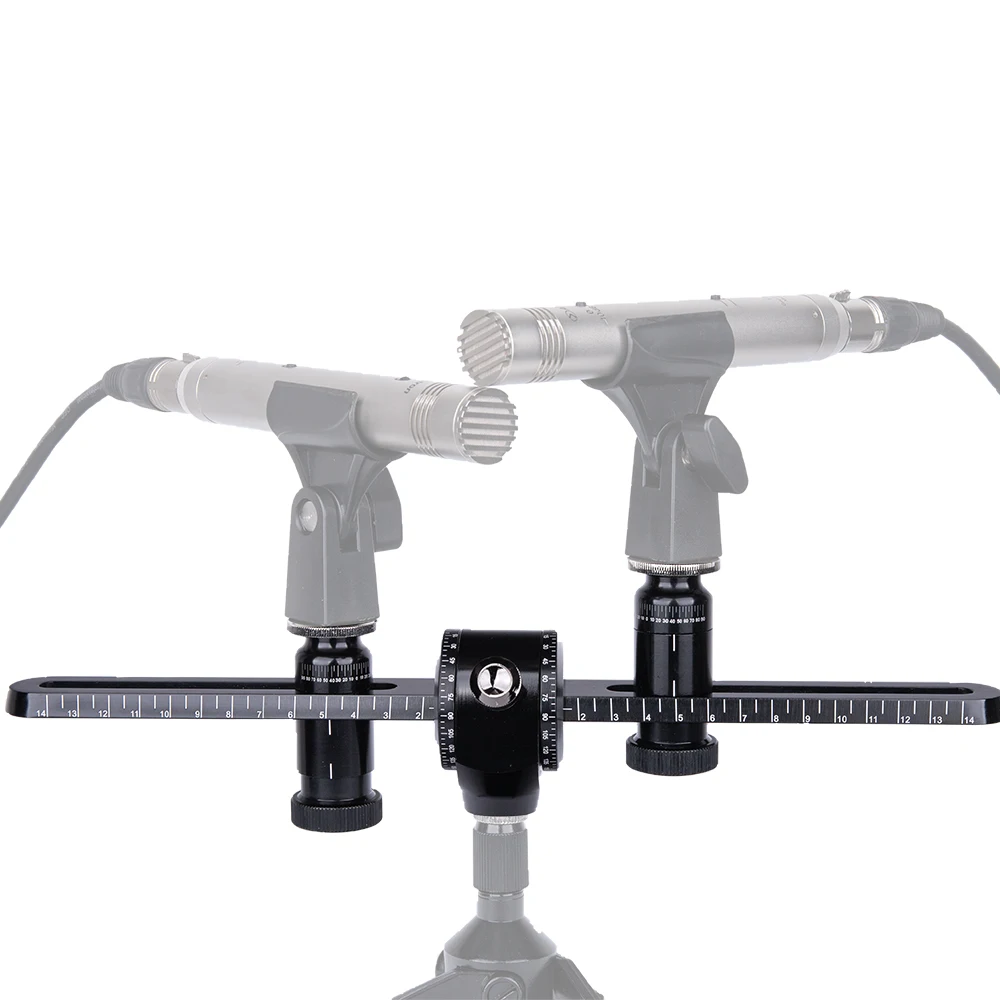 Alctron MAS006 MAS006V2 double microphone stand stereo recording dual
