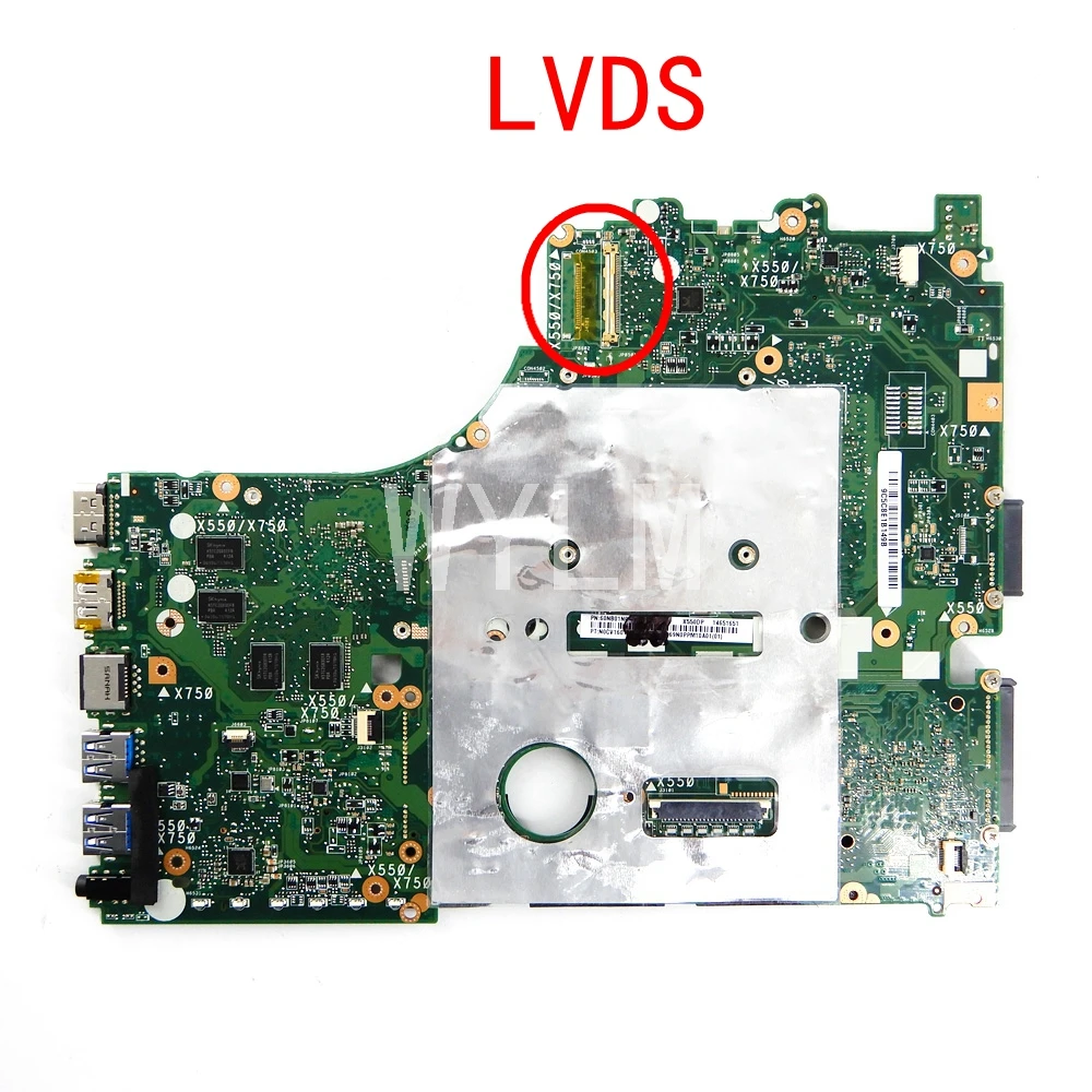 X550DP LVDS HD8670M 2 Гб VRAM материнская плата REV2.0 для ASUS X550DP X750DP X550 X550D K550DP Материнская плата ноутбука полностью протестирована