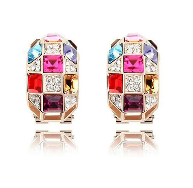 austrian crystal  gold-color The queen fine jewelry african costume bridal jewelry sets gold