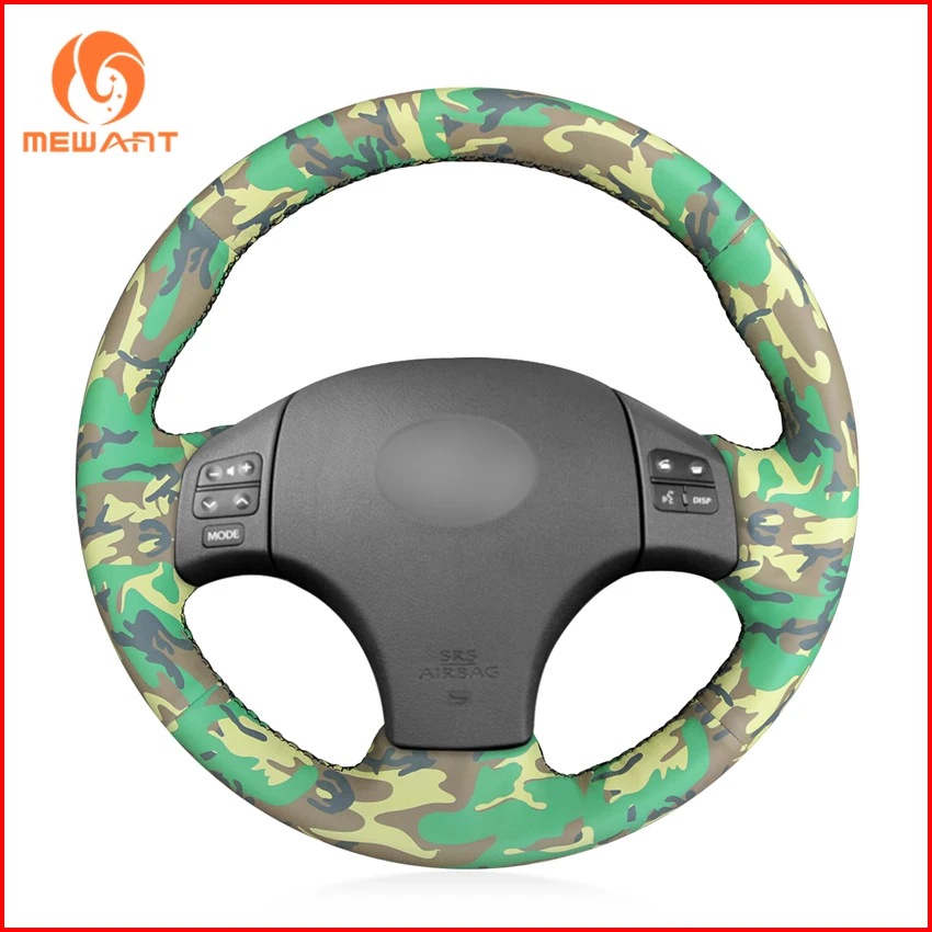 Diy Camouflage Artificial Leather Car Steering Wheel Cover For Lexus Is