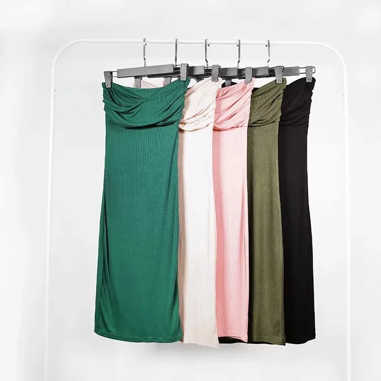 

Gold Samantha 2019 Hot Selling Autumn Slim Fit Exaggerates Hips Slimming Sheath Tube Top Dress WOMEN'S Dress