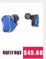 BQEYZ KC2 2BA+ 2DD гибридные наушники вкладыши HIFI бас DJ Monito спортивные наушники для бега наушники с микрофоном