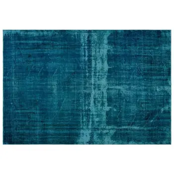 

Handmade Turquoise Vintage Overdyed Turkish Area Rug 185x272 Cm-6'1''X8'11''