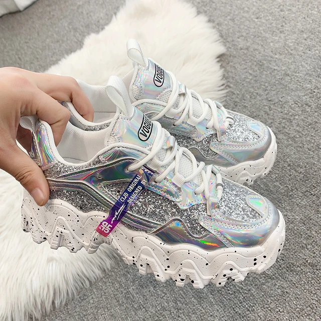 Discover 268+ holographic chunky sneakers best