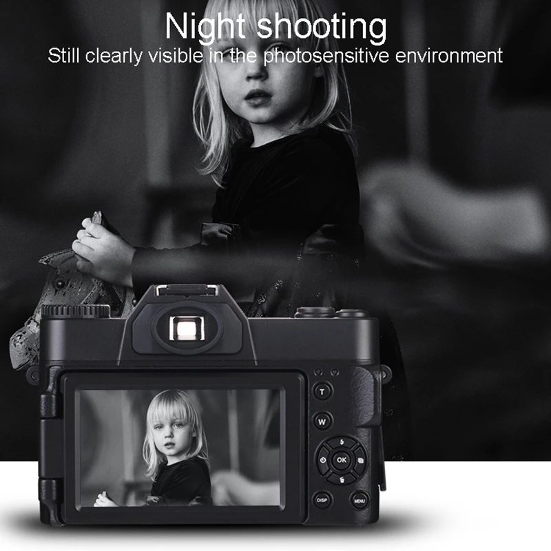 US $62.81 Digitial Camera 4K HD 30 Million Pixel Entry Mirrorless Digital Camera WIFI Camera for Beginner Teens