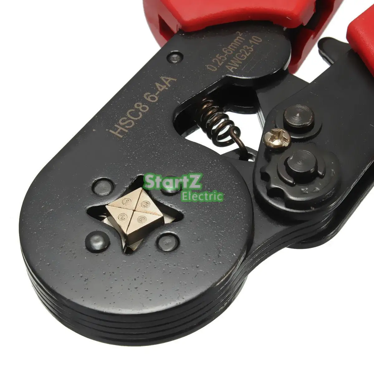 0.25-6mm² Self Adjusting Crimper Plier Ratcheting Ferrule HSC8 6-4A AWG23-10 