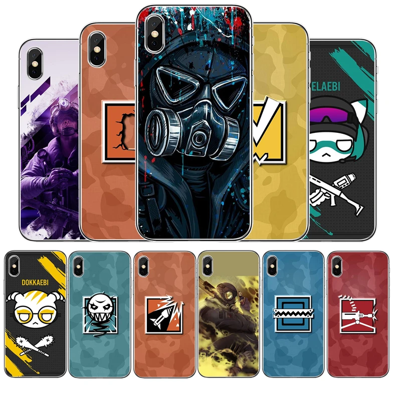 R6 Rainbow Six Siege Soft Silicone Tpu Phone Case For Iphone Xs Max Xs Xr X 8 7 6 6s Plus 11 Pro Max 5 5s Se Cover Shell Phone Case Covers Aliexpress