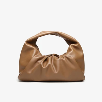 

Soft PU Leather Women Cloud Bag New Handbag Fashion Hand Purse Clutch Bag Dumpling Shoulder Bag