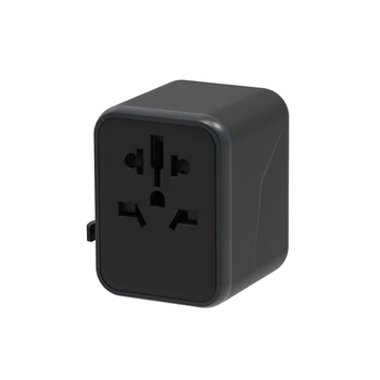 

Travel Adapter International Universal Power Adapter Socket All-in-one with PD QC3.0 Worldwide Wall Charger for UK/EU/AU/Asia