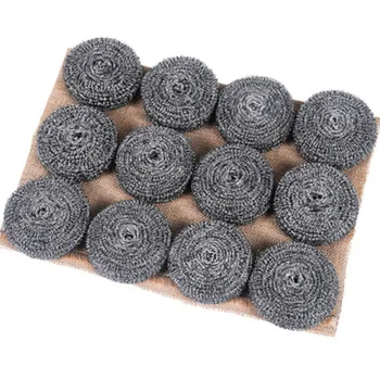 

stainless steel scrubber Cleaning Brushes Dish ball Bowl Scouring Pad Pot Pan Easy to clean Wash Brush Kitchen Cleaning tools