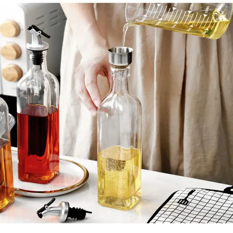 

Kitchen Stainless Steel Funnel Oil Liquid Funnel Metal Funnel With Detachable Filter Wide Mouth Funnel For Canning Kitchen Tools