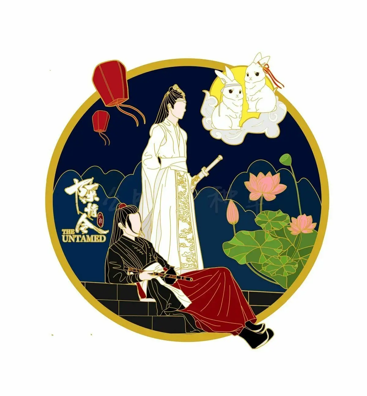 Значок Grandmaster of Demonic Culture Wei wuxian Wangji BL брошь булавка реквизит для косплея