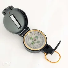 Открытый кемпинг пластиковый компас черный с крышкой Американский автоматический позиционирование компас, выживание марширование указывая инструменты для гида