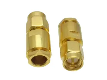

1pce Connector SMA male plug clamp RG58 RG142 LMR195 RG400 cable straight
