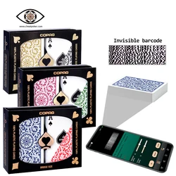 Copag Barcode Marked Playing Cards 1546 Bridge Size Regular Index Double Set Magic Board Game Plastic Decks Anti Cheat Poker