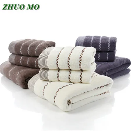 Премиум полосатые хлопковые банные полотенца для взрослых лица ванная комната