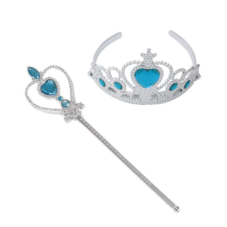 Crown Для маленьких девочек принцесса-Русалочка Ариэль Косплэй костюм девочки; дети вечернее платье принцессы платье «хвост русалки» на Хэллоуин Рождественское праздничное платье подарок - Цвет: Crown