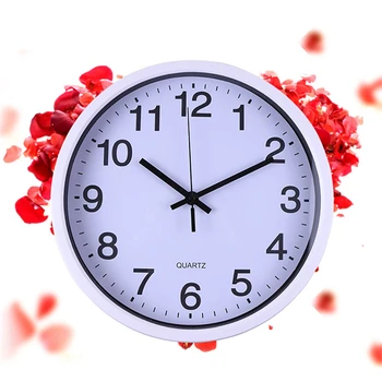

30cm Simple Round Wall Clock Quartz Modern Design Country Style Beautiful Wall Clocks for livingroom Home Decoration J50