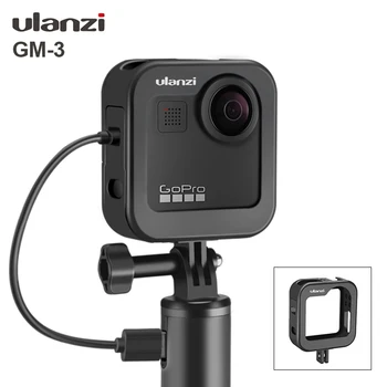 

Ulanzi GM-3 Metal Gopro Max Cage Case Vlog Cold Shoe Design Case portable Vlogging Cage