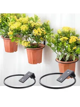 

3 Pack Plant Holder Ring Flower Pot Holder Ring Wall Mounted Wall Planter Hooks