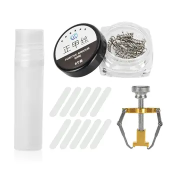 

Nail Art Aligner Ingrowing Toe Metal nail Correction Wire Foot Fixer Recover Paronychia File Patch Corrector Foot Pedicure Tool