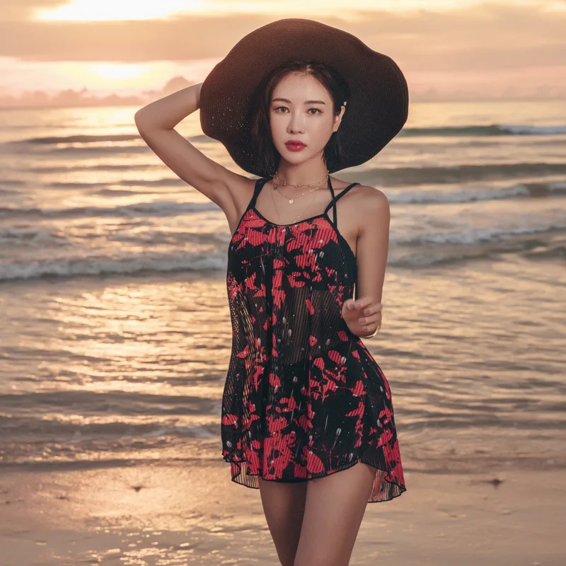 

2019 Betis New Products Korean-style-Slimming Bathing Suit Split Type Three-piece Set Slimming Hot Springs Bathing Suit Women's