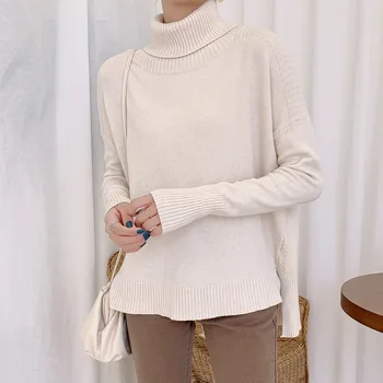 

2020 WOMEN Hollow V-neck loose pullover sweater Korean wild casual sweater