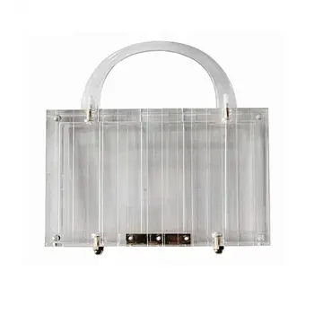 

THINKTHENDO Women Acrylic Clutch Transparent Evening Bag Party Handbag Bridal Prom Purse