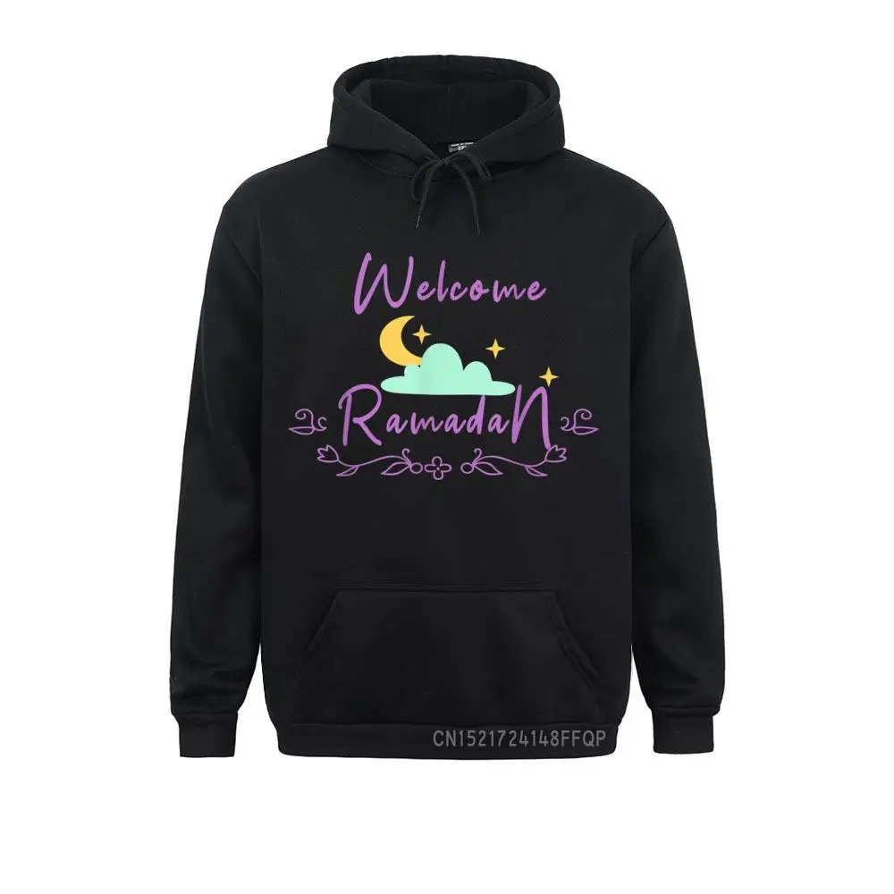 

FUNNY WELCOME RAMADAN - Lovely Muslim's Month Pullover Sweatshirts Long Sleeve Normal 2021 Mens Hoodies Group Sportswears