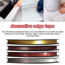 6 М Плитка зазор ленты самоклеющиеся наклейки водонепроницаемый декоративная линия плинтуса уплотнительные ленты для кухни Ванная комната Туалет пол 30E