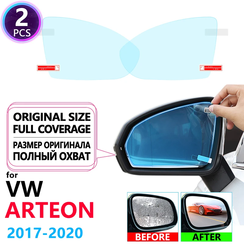 Полное покрытие анти-туман фильм непромокаемые Зеркало заднего вида для Volkswagen VW