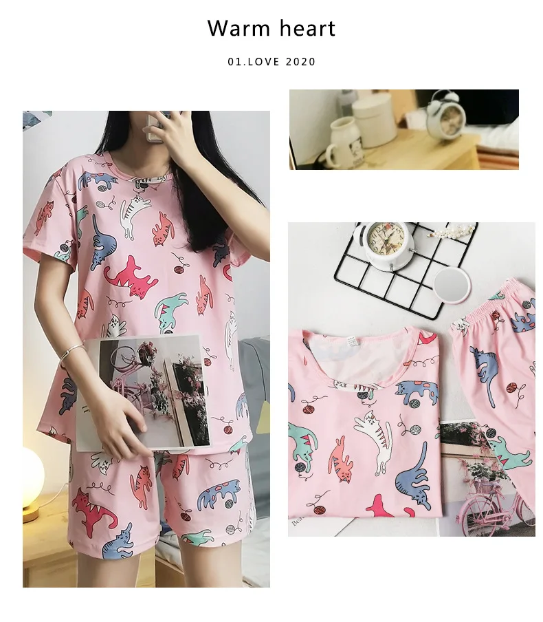 S小猫短袖套装 (14)