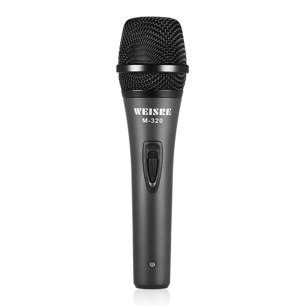 

Professional Dynamic Moving-coil Vocal Handheld Microphone Cardioid with 16ft XLR-to-1/4" Detachable Cable for Karaoke Stage