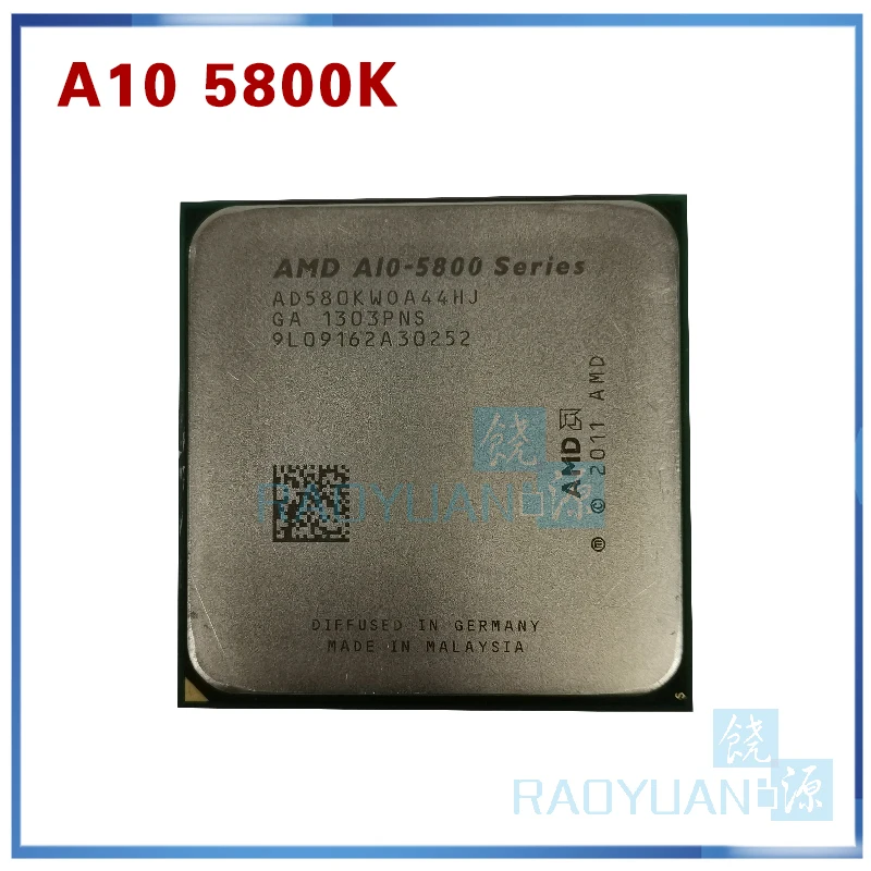 AMD A10-Series A10-5800 A10-5800K A10 5800 A10 5800K Quad-Core Процессор процессор AD580KWOA44HJ гнездо FM2