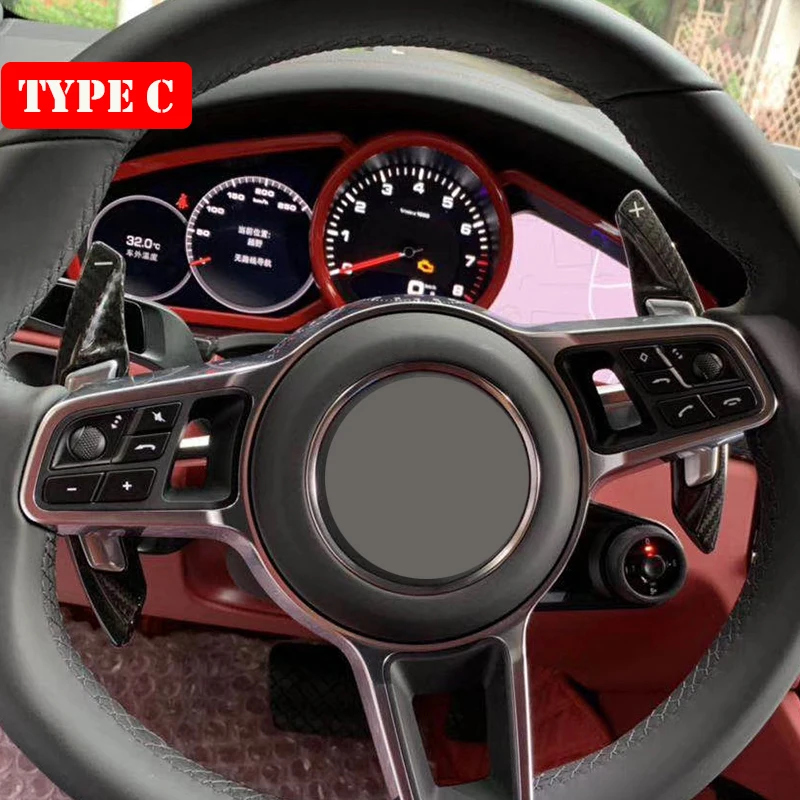 Т карбоновое рулевое колесо Paddle Shifters для Porsche Macan 718 911 997 996 Panamera Cayenne GTS 918 Spyder Boxster Car
