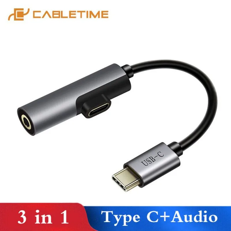 CABLETIME USB C to 3.5mm Aux za $3.54 / ~14zł