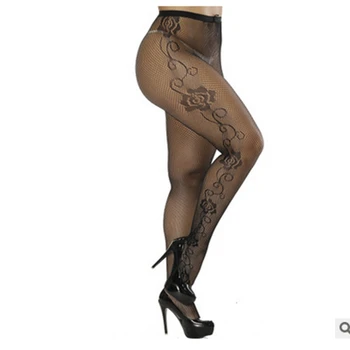 

Tights Women Fashion Fishnet Lace Sheer Plus Size Sexy Legging