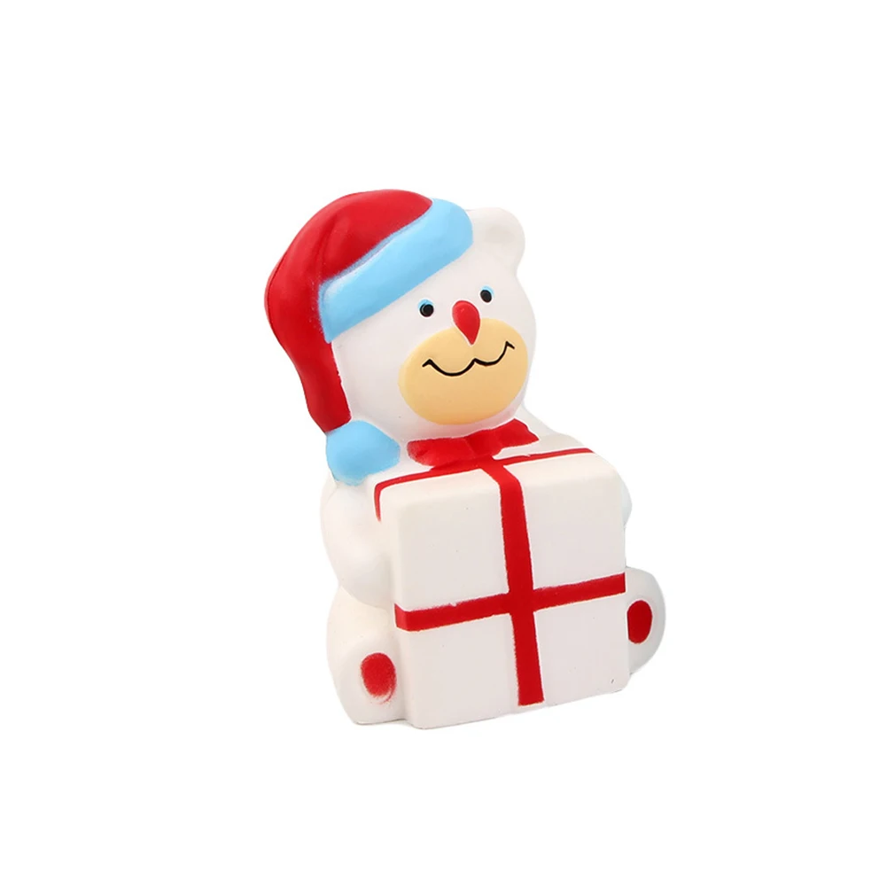 white 1 шт. Squishies медленно поднимающийся Jumbo Kawaii милый Медведь кремовый аромат для детей Рождественская вечеринка игрушки снятие стресса игрушка - Цвет: white