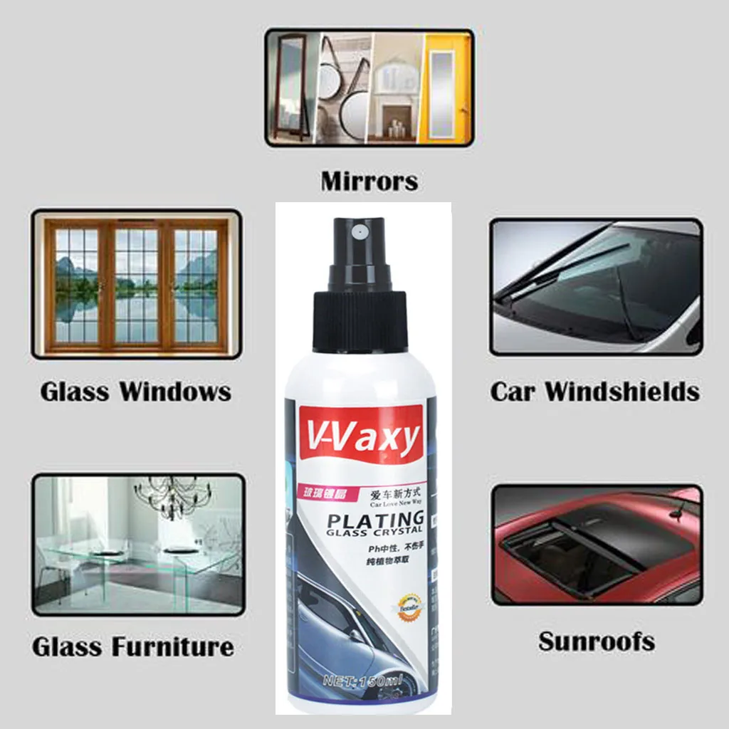 

Automotive Coating Agent Rainproof Glass Rain Mark Oil Film Remover sponge Set Protect car from scratching more shining 8X
