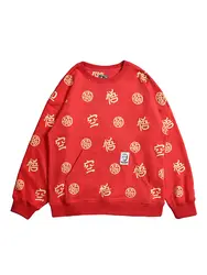 Модная брендовая Новинка WOOKONG брендовая мужская Толстовка красного цвета с буквенным принтом необычная толстовка с капюшоном пуловер 2019